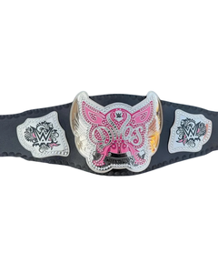 Ceinture de championnat de lutte en cuir, réplique manuelle, taille adulte, série Signature Divas Bella Twins, pour collectionneurs de fans WWE. - Product Image 5