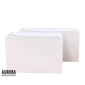 Jardinière en fibre de verre de haute qualité, sur mesure, différentes tailles, décoration de jardin avec logo personnalisé - Product Image 1
