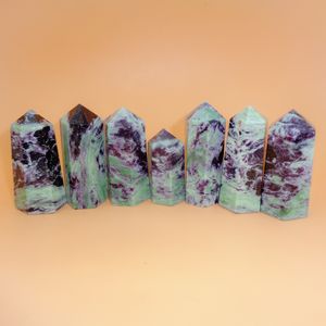 Pointe de cristal de Kammererite naturelle, rare, violette, faite à la main, baguette de guérison Chakralume, pointeur, décoration énergétique pour la méditation Reiki, vente en gros - Product Image 5