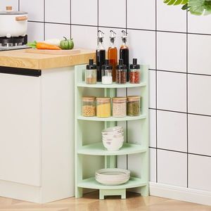 4-Tier Corner <b>Shelf</b> Wood Storage Stand Multipurpose <b>Small</b> Space Shelving <b>Unit</b> for Home Office Bathroom Wall Display <b>Shelves</b> - Product Image 3