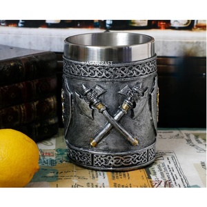 Modern High Durability Antique Stainless Steel Mug Ultra Strong Pure Resin Quality Gift <b>Cup</b> with High Finishing Trending Product - Product Image 2