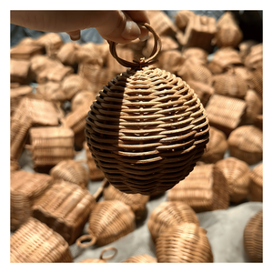 100% Natural Rattan <b>Christmas</b> Decorations – Handmade Woven Holiday Ornaments - Product Image 5