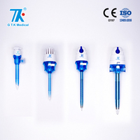Fabricant chinois d'instruments laparoscopiques jetables, trocars, trocar optique 5 mm 100 mm avec certificats MDR CE