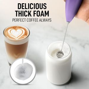 Mousseur à lait manuel puissant pour café, lattes, matcha, chocolat chaud, cappuccinos, crème fouettée - Product Image 3
