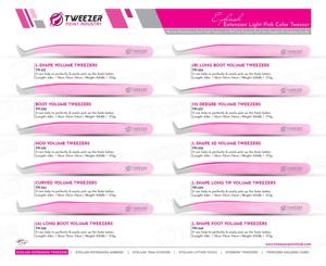 Pinzas profesionales para extensión de pestañas con agarre de diamante, Punta puntiaguda, servicios OEM de acero inoxidable, suministros de belleza de etiqueta privada - Product Image 5