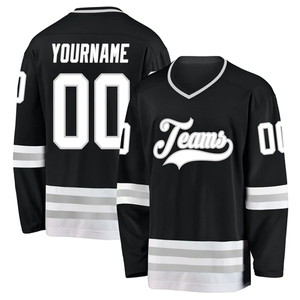 Maillot de hockey sur glace personnalisé pour adultes, uniforme professionnel de hockey sur glace, vêtements d'équipe, 100% polyester - Product Image 1
