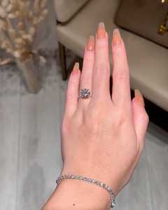 5 CT Cut Lab Grown Diamond Engagement <b>Ring</b> for Women | Luxury <b>Solitaire</b> Wedding <b>Ring</b> IGI Certified Gold 18K | Custom Party - Product Image 2