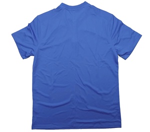 Polo à manches courtes bleu pour homme, séchage rapide, tricoté, couleur unie, style décontracté - Product Image 2
