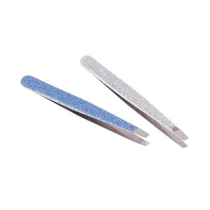 Glitter Slanted Tip Tweezers Pair Crane Tweezers Lash Isolation <b>Pick</b> Up Boot Volume For Russian Volume Salon Durable Tweezer - Product Image 2