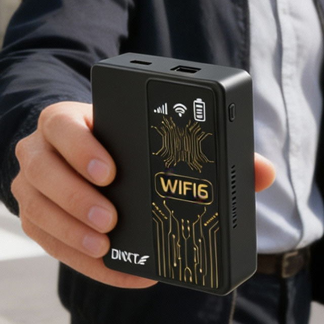 DNXT Portable 4G LTE WiFi Router with SIM Card Firewall 10000mAh Power Bank for Cars & Outdoor Use 300Mbps WiFi Speed