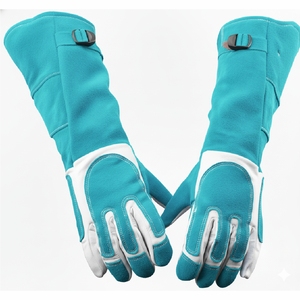 Gants de soudage industriels en cuir de vachette de qualité supérieure, résistants à la chaleur, gants de travail de protection, vente en gros d'usine - Product Image 6