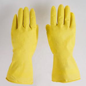 Guantes de seguridad de goma amarillos, impermeables, con puño largo, para limpieza del hogar, otros guantes deportivos - Product Image 1