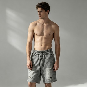 Pantalones Cortos Deportivos Casuales Unisex Personalizados, Estilo Vintage, Holgados, 350g, para Hombre, con Efecto Deslavado al Sol y Lavado Ácido - Product Image 3