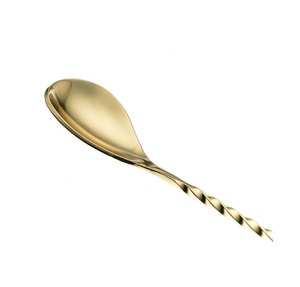 Cuillère de bar à cocktails fonctionnelle en métal, manche long, en acier inoxydable, accessoire de mélange pour boissons, pour service de boissons professionnel - Product Image 1