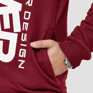 <b>Men's</b> Maroon Tracksuit Set Hooded Zipper <b>Jacket</b> Pants Full Sleeve Autumn Wear Regular Fit 2 Piece Sweatshirt Custom Design Print - Product Image 6
