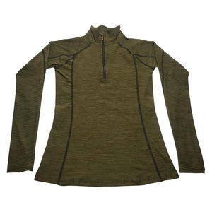 Camiseta de entrenamiento ecuestre para mujer, con cremallera, de tejido transpirable y cálido, de ajuste atlético, para jockey. - Product Image 1