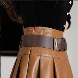Jupe en cuir d'agneau extra doux pour femme, nouvelle collection, toutes couleurs et tailles, jupe en cuir élégante à vendre - Product Image 2