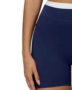 Ensemble de sport pour femme : soutien-gorge sans coutures et short taille haute, bleu marine, doux, extensible, respirant, vêtements de sport, ensemble de fitness - Product Image 5