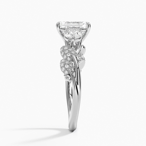 BOJ <b>Ring</b> 034 <b>Emerald</b> Cut 925 <b>Silver</b> Canopy Diamond & Rhodium Plated Wedding <b>Ring</b> 2ct D Color VVS1 Moissanite GRA Certified Sale - Product Image 3