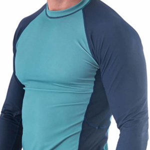 Premium <b>Men</b> Rash Guard Quick Dry UV Protection Long Sleeve <b>Compression</b> <b>Shirt</b> Custom Logo Breathable Polyester Swimming - Product Image 5