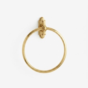 Luxury Antique Brass <b>Towel</b> Ring Solid Brass Wall-Mounted Hand <b>Towel</b> <b>Rack</b> for Home Hotel Bathroom Decoration On Sale - Product Image 6