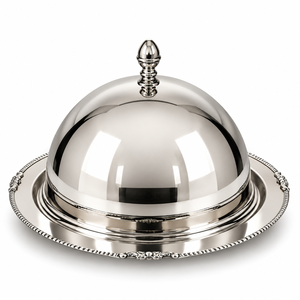 Plateau à chocolat rond en or de haute qualité avec dôme en verre pour restaurants, hôtels, mariages et événements, tailles et couleurs personnalisées disponibles - Product Image 5
