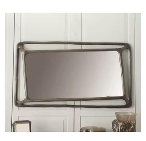 Miroir mural en métal de conception moderne fait à la main pour la maison et l'hôtel, meilleur prix, miroir mural élégant en provenance d'Inde - Product Image 4