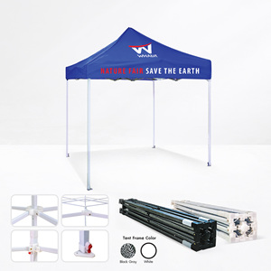 Carpa emergente con marco de aluminio para PC resistente al agua para eventos al aire libre ferias comerciales-impresión publicitaria con logotipo personalizado (soportes para pancartas Rock) - Product Image 2