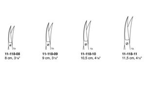 กรรไกรโค้งงอข้างๆ คุณภาพสูง ผลิตจากเหล็กกล้าไร้สนิม เหมาะสำหรับการผ่าตัดและใช้ในทางการแพทย์ - Product Image 2