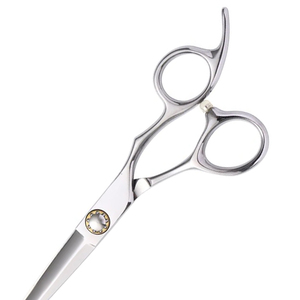 Ciseaux de barbier professionnels en acier inoxydable pour gauchers, manche long, lame tranchante, 30 dents, ciseaux de toilettage pour salon - Product Image 3