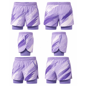 Shorts de sport personnalisés de haute qualité avec logo sur mesure, impression sérigraphique, tendance, en polyester et coton, décontractés, élastiques, pour hommes, couleur or - Product Image 5