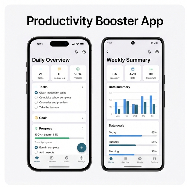 RoyalCraft Enterprise Productivity Booster App Focus Tools Task Manager Goals Daily Efficiency Tracker IOS Android Linux Mac