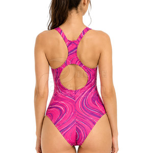 Traje de Baño Deportivo de Una Pieza para Mujer, Personalizado, de Secado Rápido, Tejido Elástico, para Playa, Piscina, Entrenamiento Deportivo - Product Image 4