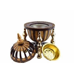 Traditional Elite Indian Religious Eco-Friendly <b>Bakhoor</b> Incense Burner for <b>Oud</b> Chips Showcasing Authentic Design and Rich Aroma - Product Image 2