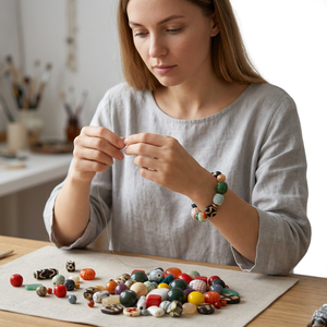 Assortiment de perles en résine acrylique colorées pour la fabrication de bijoux et les projets d'artisanat, formes et tailles variées, rouge, vert, bleu, blanc, jaune - Product Image 1