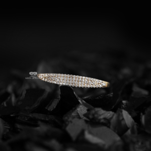 14K Yellow Gold Round Cut Lab Grown Diamond Pave Signet Engagement <b>Ring</b> Custom Fine Jewelry Wedding <b>Ring</b> OEM ODM Manufacturer - Product Image 1