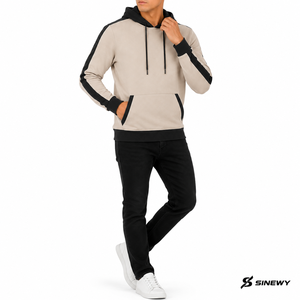 Sweat-shirt à capuche pour homme Believe Yourself, coupe ample, 100% polyester, tissu French Terry, imprimé camouflage sur le devant, poche, respirant - Product Image 3