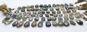 Perles de fluorite naturelle facettées en forme de cravate AAA 9x16-10x21 MM, perles de pierres précieuses en fluorite, perles de fluorite facettées en forme de cravate de 8 pouces - Product Image 6