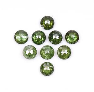 OM GEMS Diamant naturel de 3,0 mm, taille rose, couleur vert clair fantaisie, amélioré, certifié pour la fabrication de bijoux (Gujarat) - Product Image 6