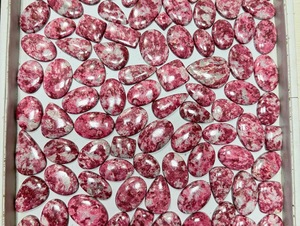 Trimurti Gems Natural Pink Thulite Cabochon Gemstone | Polished Loose Stone Jewelry Making DIY <b>Cheap</b> Price Customizable Size, - Product Image 2