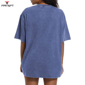 Camiseta Oversize 100% Algodón para Mujer, Verano, Tejido Grueso de 230 g/m², Cuello Redondo, Manga Larga, Unisex, Corte Regular, Tejido de Punto Sólido con Plumas - Product Image 2