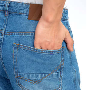 Pantalon en jean ample 100 % coton de qualité supérieure, coupe décontractée, style streetwear, haute couture - Product Image 6