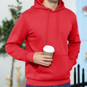 Sudaderas con Capucha para Hombre 100% Algodón, Invierno, Calidad Premium, Forro Polar, Bolsillo, Tejido Invertido, Transpirable, Secado Rápido, Color Liso, Personalizable - Product Image 3