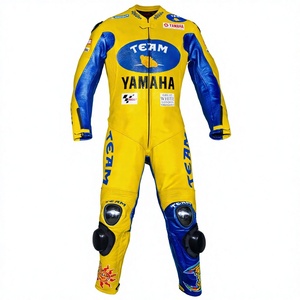 Traje de Carreras MotoCP Ramaha 1 Pieza de Cuero Vacuno/Canguro para Moto/Traje de Motociclismo para Piloto - Product Image 1