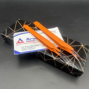 แหนบขนตาเพชรแบบแยกสีส้ม45องศาสีโรสโกลด์ออกแบบโลโก้ได้ตามต้องการ - Product Image 2