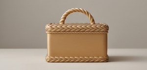 Unique Braided Rope Handle <b>Gold</b> Date And Dry Fruit Storage Box Luxury Snack Organizer Festive Gift Tin Container Wedding - Product Image 2