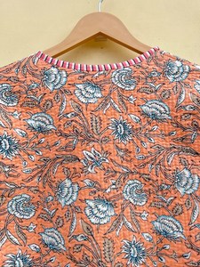 Edredón Acolchado Hecho a Mano en India, 100% Algodón Ecológico, Antiarrugas, Transpirable, de Secado Rápido, con Estampado Digital y Bolsillo Frontal, para Otoño/Invierno - Product Image 4