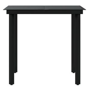 Set da Pranzo da Giardino in Rattan Grigio per 4 Persone, Resistente alle Intemperie, Arredamento da Esterno in Stile Contemporaneo con Struttura in Metallo - Product Image 6