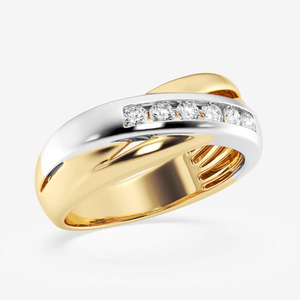 Anillo de hombre de oro blanco con diamantes cultivados en laboratorio - Product Image 5