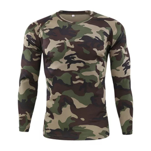 High Quality Custom Vintage Slim Fit Sport Gym Performance Camo Hunting T-<b>Shirt</b> Quick Dry Windproof Wholesale <b>Shirts</b> - Product Image 5